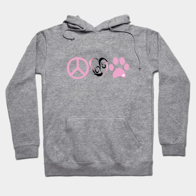 Peace, Love, Animals Hoodie by digitaldoodlers